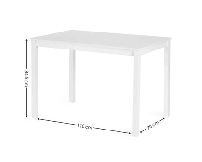 Keats Dining Set - White