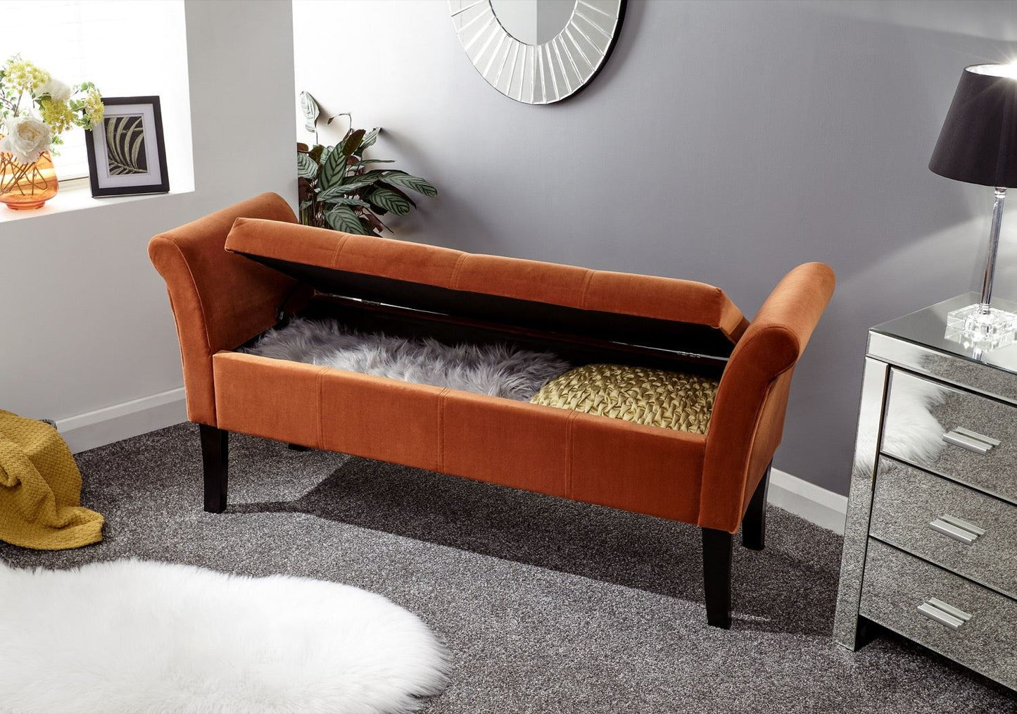 Otzo Window Seat-Russet