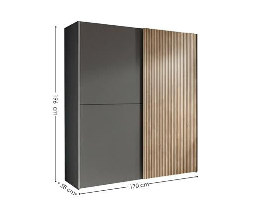 Berno Sliding 2 Door Wardrobe