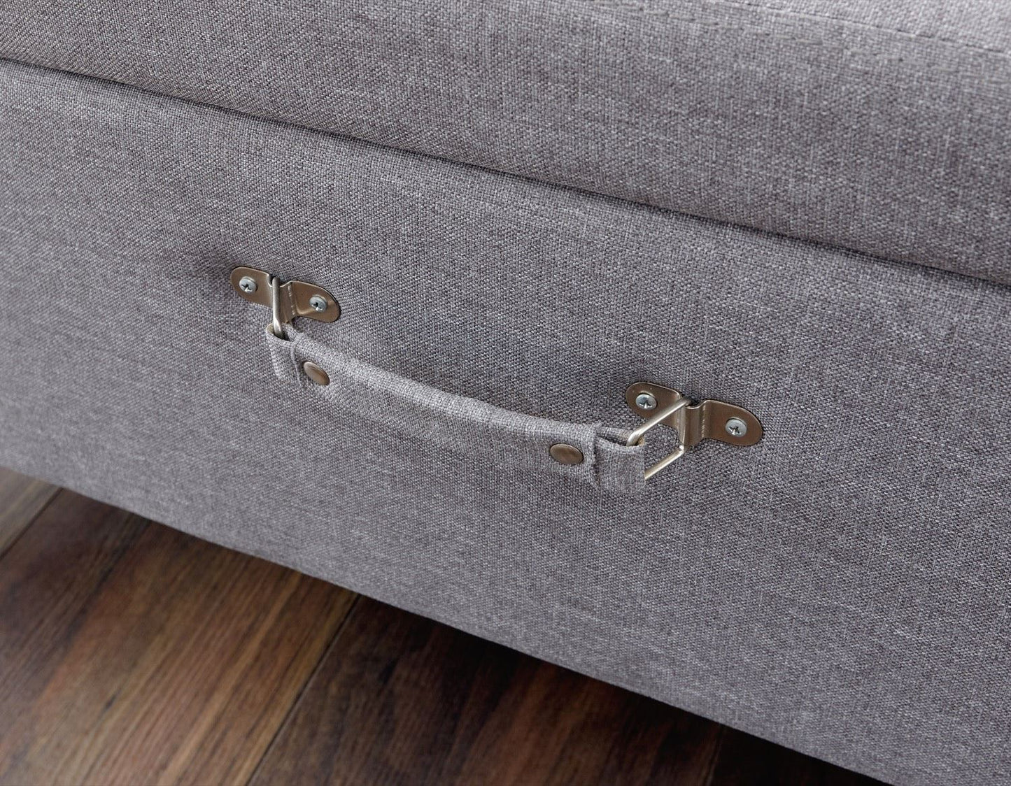 Maisie Large Storage Ottoman-Grey