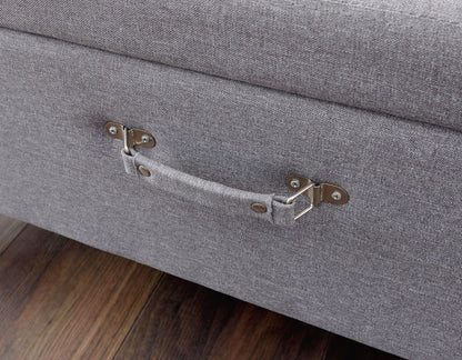 Maisie Large Storage Ottoman-Grey