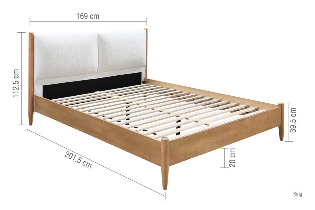Marley Double Bed - Oak