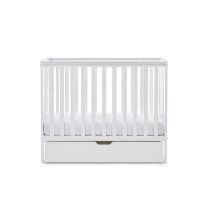 Space Saver Cot, Under Drawer & Eco Plus Foam Mattress-White