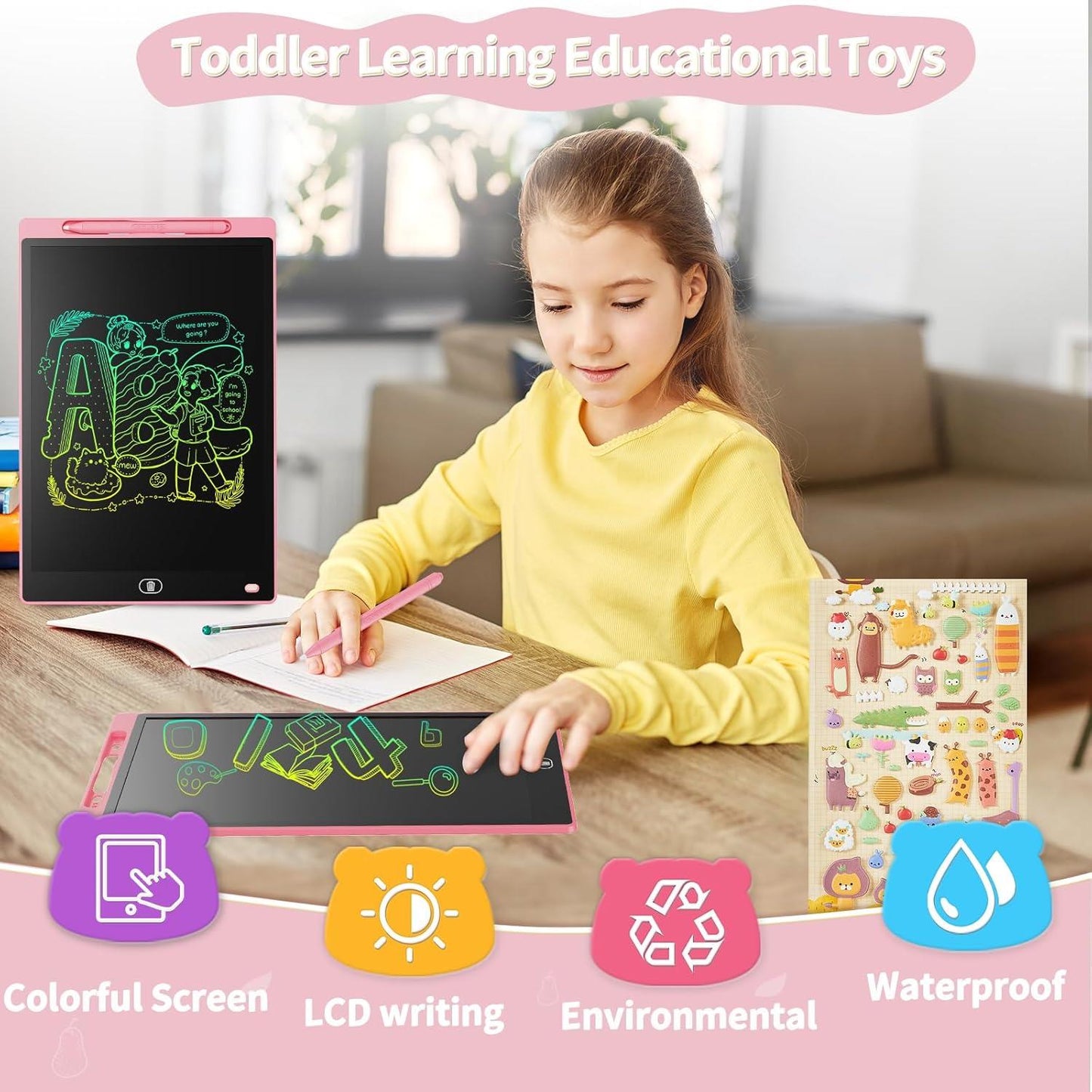 LCD Drawing Tablet for Kids - Duo Pack