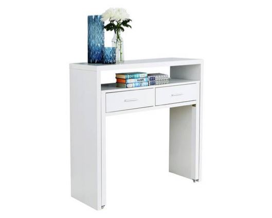 Relix Extending Console Desk-White