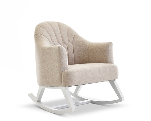 Olivia Round Back Rocking Chair - Oatmeal