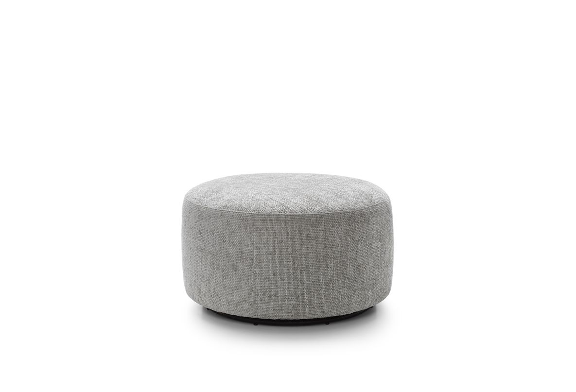 Iris Swivel Footstool - Ash Grey