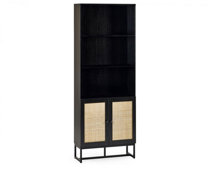 Petra Tall Bookcase- Black