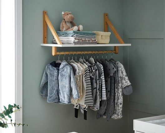 Maura Shelf - White with Natural