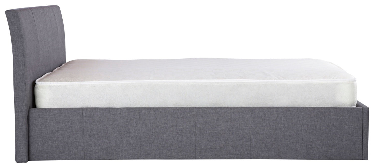 Axn King Ottoman-Grey Fabric Bed