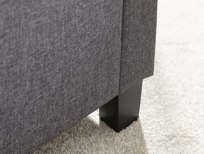 Vanessa Ottoman Bench-Charcoal