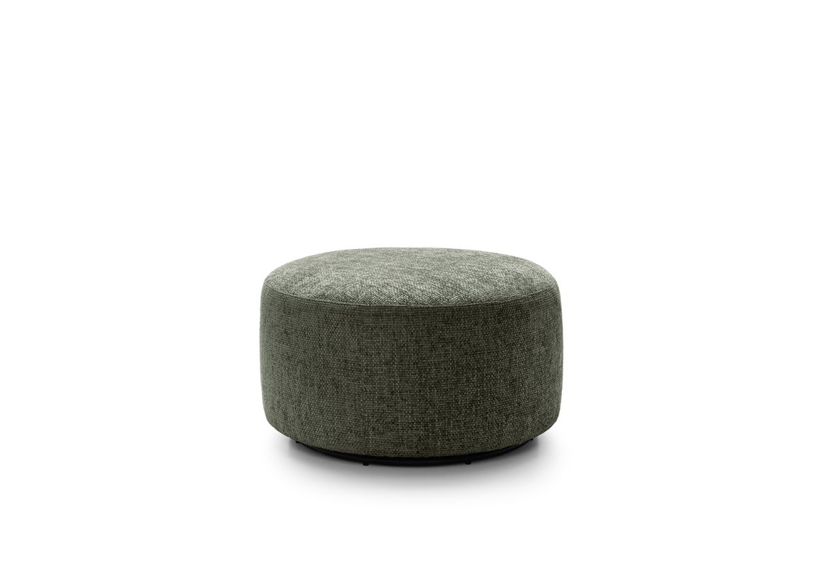 Iris Swivel Footstool - Rifle Green