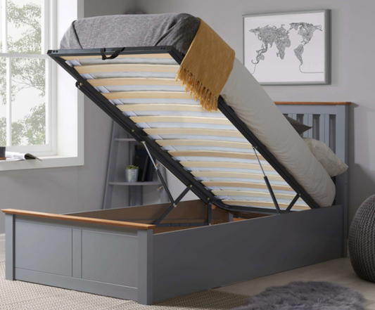 Phoenix Single Bed- Stone Grey