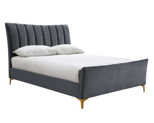 Cora King Bed - Grey