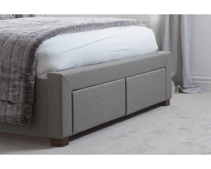 Valentino King Bed - Grey