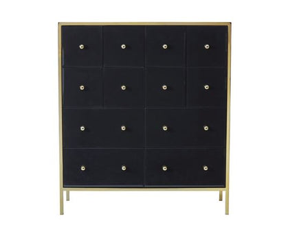 Fabian Merchant Chest - Black & Gold