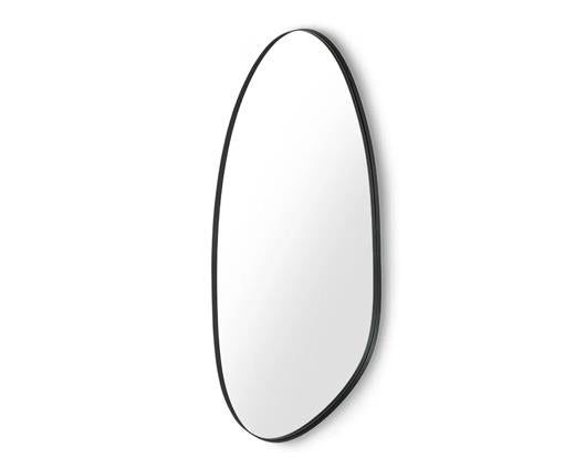 Rushmore Black Metal 95cm Organic Shaped Wall Mirror