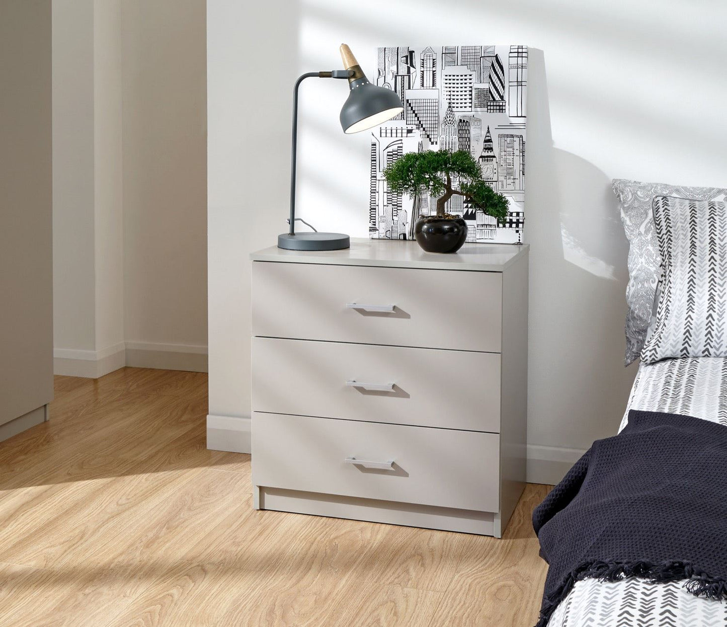 Princeton 3 Piece Bedroom Set-Grey