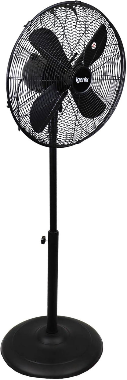 Igenix 16" Pedestal Fan Black