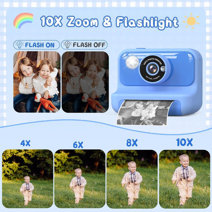Kids Camera Instant Print - Blue