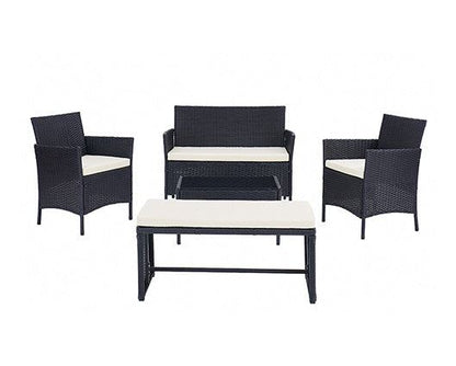 Maya Black 5PC Set w/ Bench & Cover
