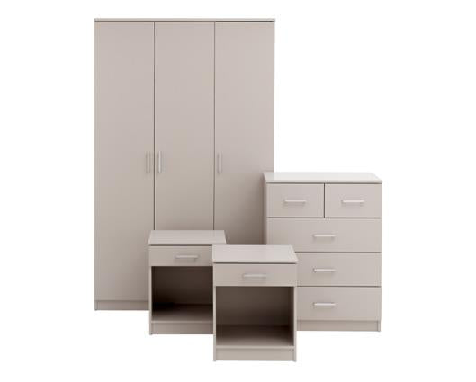 Princeton 4 Piece Bedroom Set-Grey