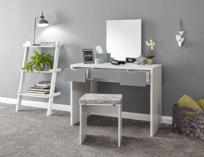 Ella Dressing Table Set- White & Grey