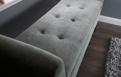 Bex Window Seat-Grey Chenille