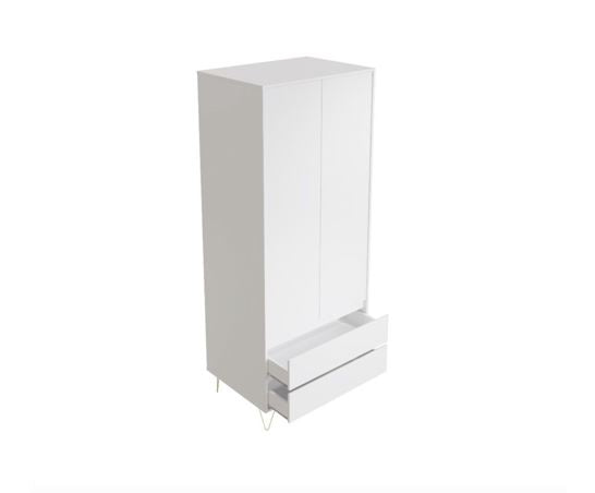 Maeve 2 Door 2 Drawer Wardrobe- White