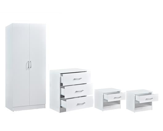 Highbury 4 Piece Bedroom Set - White