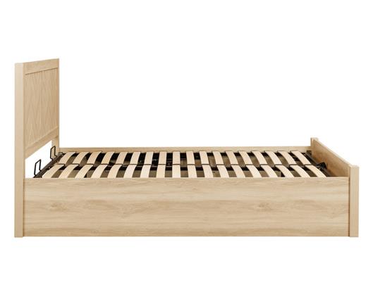 Herringford Ottoman King Bed - Oak