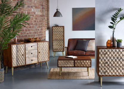 Igna 2 Drawer Side Table