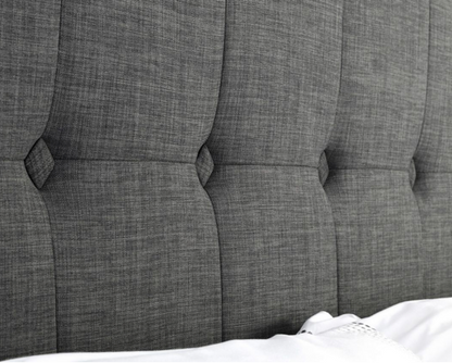 Sorrento Ottoman King Bed - Dark Grey