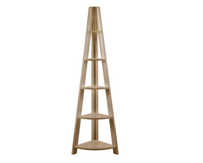 Corner Ladder Bookcase-Oak