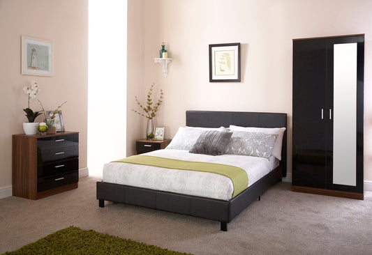 Simple King Bed in a Box-Black