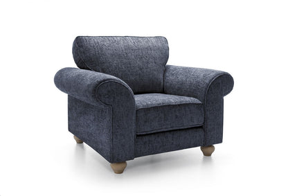 Iris Armchair - Dark Blue
