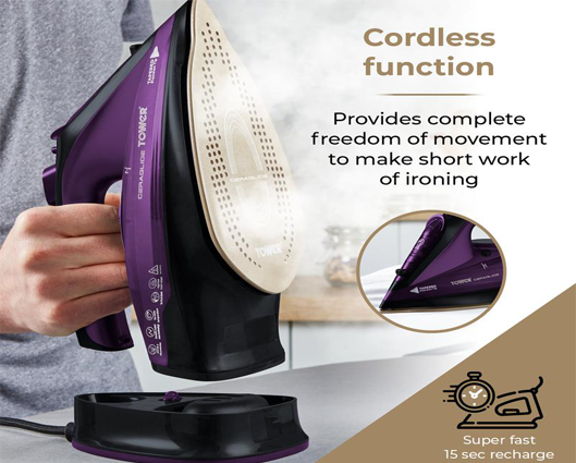 CeraGlide 2400W Cord Cordless Iron