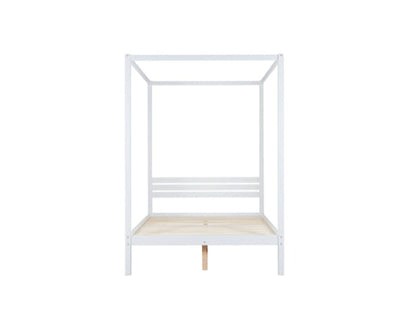 Mercia Four Poster Double Bed - White