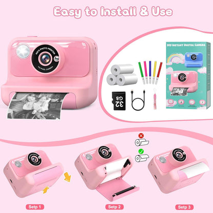 Kids Camera Instant Print - Pink