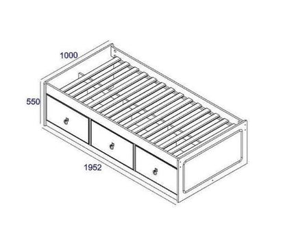 Corona Grey Cabin Bed- Single