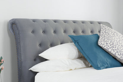 Opulence Super King Bed - Grey