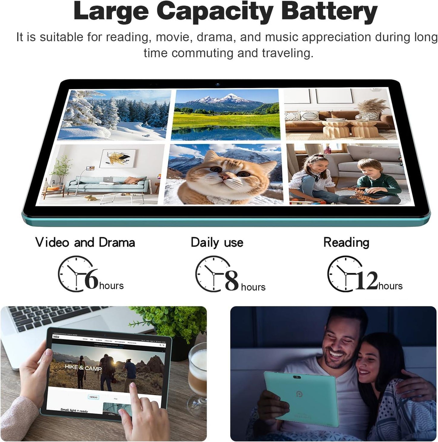 PRITOM 10 inch Android WiFi Tablet - 64GB