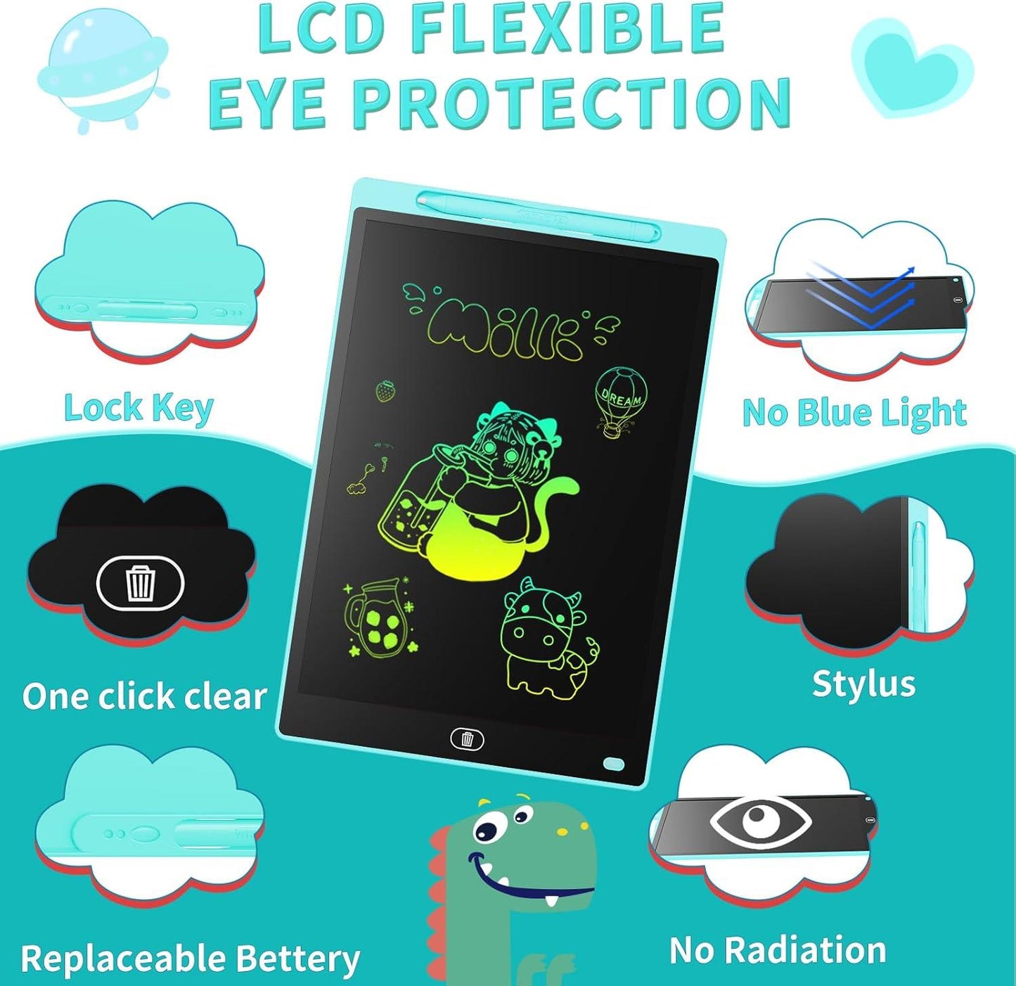 LCD Drawing Tablet for Kids - Duo Pack