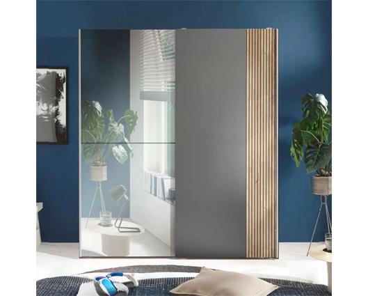 Berno Sliding 2 Door Wardrobe With Mirror