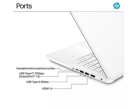 HP 14-dq6500sa 14" Laptop - Intel® N150 128gb White