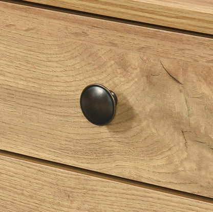 Alva 3 Drawer Bedside - Wotan Oak