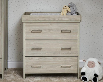 Nina 3 Piece Room Set - Grey Wash & White