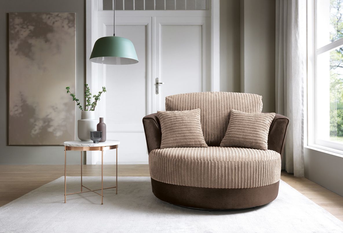 Sofia Swivel Chair - Brown