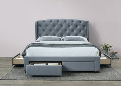 Hope Storage King Bed - Grey