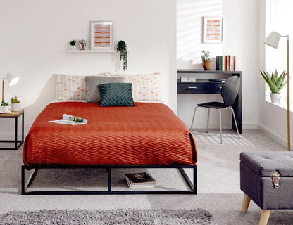 Platform Double Bed - Black